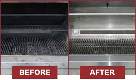 What your grill is going to look before and after we are done with it.