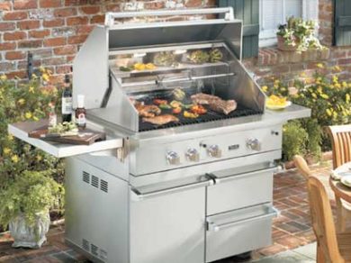 viking range with grill